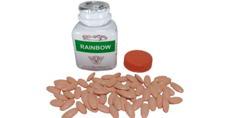 Tổng hợp 7 thuốc nuôi gà đá được ưa chuộng hàng đầu hiện nay Thuốc Rainbow tăng cơ bắp an toàn, hiệu quả